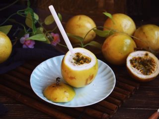 冬喝金色百香果蜂蜜茶 